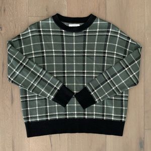 Oak& Fort plaid sweater XS